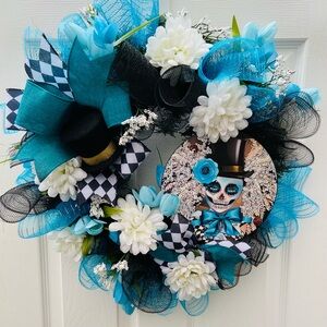 Miss Me? Sugar skull wreath